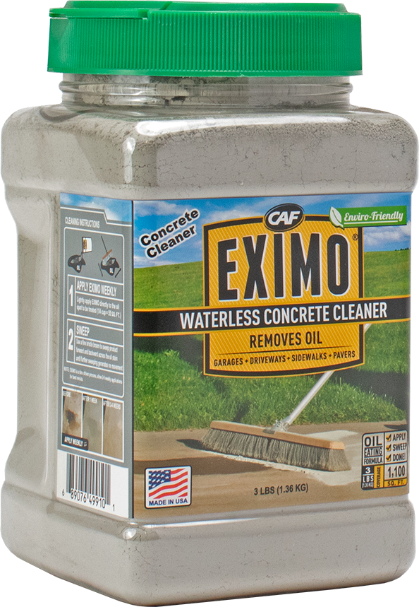 EXIMO concrete cleaner 3 lb clear jar with green lid